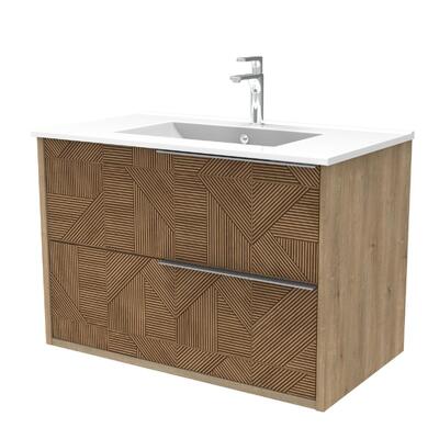 Base de Lavatório Suspensa 2 Gavetas REEL  